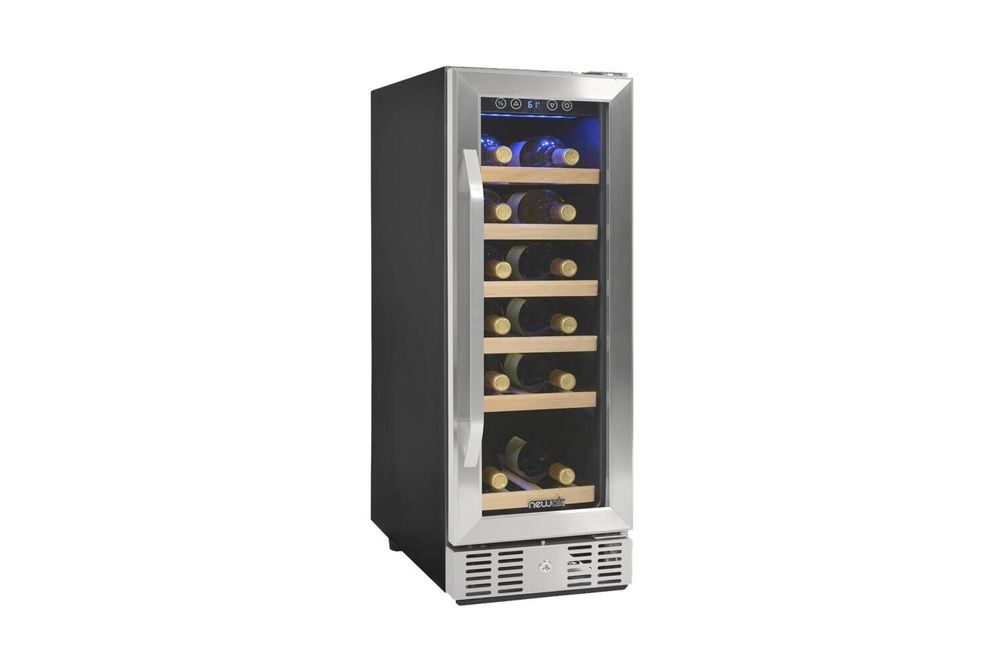 NewAir - 19-Bottle Wine Cooler - Stainless Steel