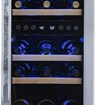 NewAir - 29-Bottle Wine Cooler - Stainless Steel