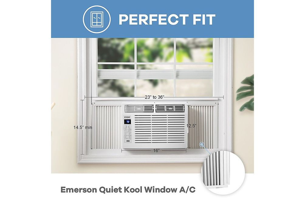 Emerson Quiet Kool - 250 Sq. Ft. Window Air Conditioner - White