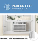 Emerson Quiet Kool - 550 Sq. Ft. Window Air Conditioner - White