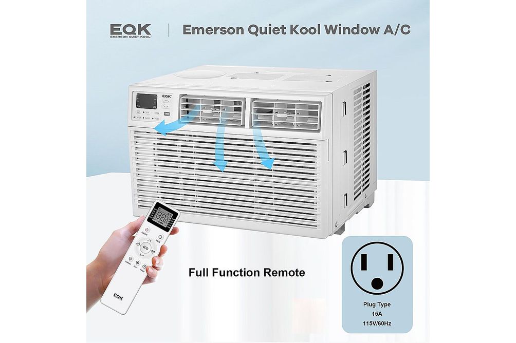 Emerson Quiet Kool - 550 Sq. Ft. Window Air Conditioner - White