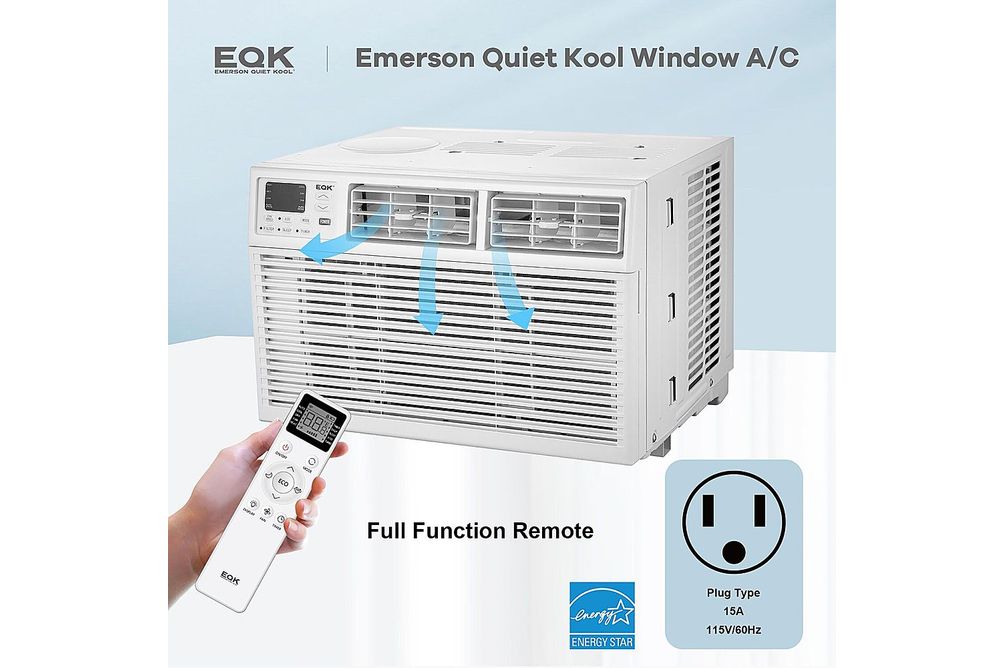 Emerson Quiet Kool - 550 Sq. Ft. Window Air Conditioner - White