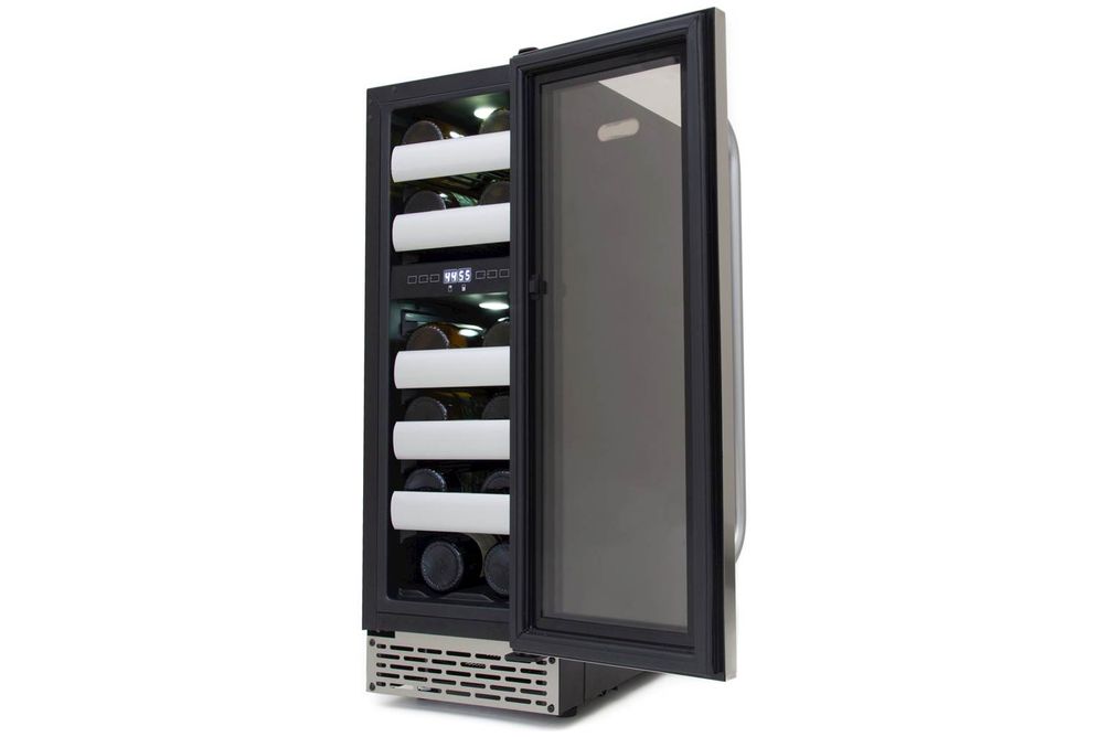 Whynter - Elite 17-Bottle Wine Refrigerator - Stainless Steel