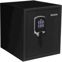 Honeywell - 0.9 Cu. Ft. Fire- and Water-Proof Security Safe with Electronic Lock - Black