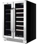 Whynter - 20-Bottle Dual Zone Wine Refrigerator - Black