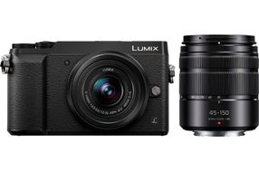 Panasonic - LUMIX GX85 Mirrorless 4K Photo Digital Camera Body Two Lens Bundle with 12-32mm and 45-