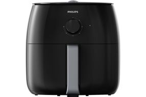 Philips - Airfryer XXL, Twin TurboStar, Avance Collection- Black - Black