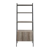 Walker Edison - 72" Idustrial Ladder 5-Shelf Storage Bookcase - Grey Wash