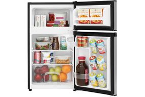 Frigidaire - 3.1 Cu. Ft. Mini Fridge with Built-In Freezer - Silver