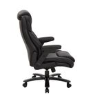 Pro-line II - Big and Tall 5-Pointed Star Bonded Leather Executive Chair - Black