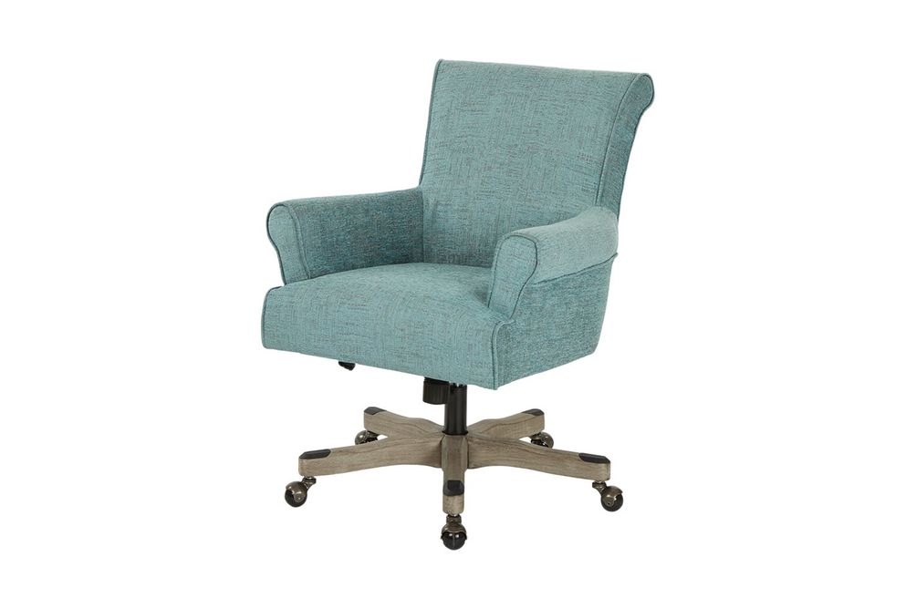 OSP Home Furnishings - Megan Office Chair - Turquoise