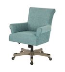 OSP Home Furnishings - Megan Office Chair - Turquoise