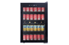RCA - 110-Can Beverage Cooler - Stainless steel