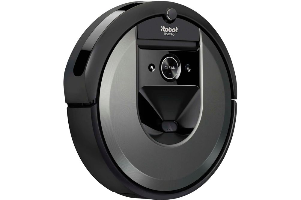 iRobot - Roomba i7+ (7550) Wi-Fi Connected Self-Emptying Robot Vacuum - Charcoal