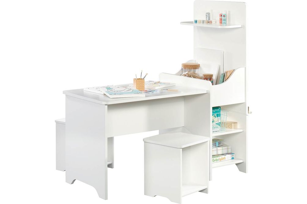 Sauder - Pinwheel Kids Activity Desk - Soft White