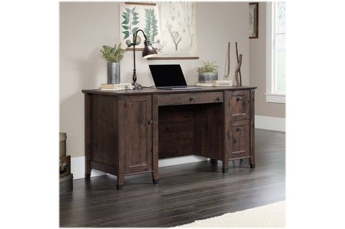 Sauder - Carson Forge Collection Computer Desk - Coffee Oak