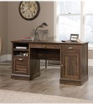 Sauder - Barrister Lane Collection Pedestal Desk - Iron Oak