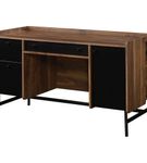 Sauder - Harvey Park Straight Desk - Grand Walnut