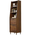 Sauder - Harvey Park Collection 2-Shelf Bookcase - Grand Walnut