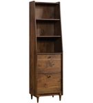 Sauder - Harvey Park Collection 2-Shelf Bookcase - Grand Walnut