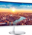 Samsung - 34 ViewFinity CJ791 QHD FreeSync Thunderbolt Monitor with speakers - White/Silver