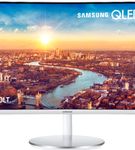 Samsung - 34 ViewFinity CJ791 QHD FreeSync Thunderbolt Monitor with speakers - White/Silver