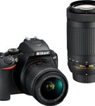 Nikon - D3500 DSLR Video Two Lens Kit with AF-P DX NIKKOR 18-55mm f/3.5-5.6G VR & AF-P DX NIKKOR 70