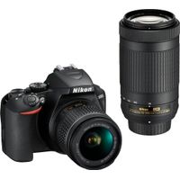 Nikon - D3500 DSLR Video Two Lens Kit with AF-P DX NIKKOR 18-55mm f/3.5-5.6G VR & AF-P DX NIKKOR 70