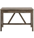 Walker Edison - Rustic Farmhouse A-Frame Computer Desk - Grey Wash