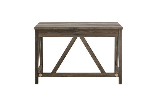 Walker Edison - Rustic Farmhouse A-Frame Computer Desk - Grey Wash