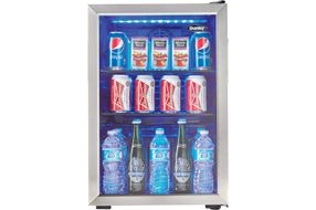 Danby - 95-Can Beverage Cooler - Stainless steel