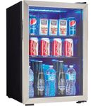 Danby - 95-Can Beverage Cooler - Stainless Steel