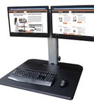 Victor - DC350A Dual Monitor Sit/Stand Desk Converter - Black