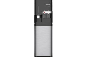 Frigidaire - Bottom-Loading Freestanding Water Cooler/Dispenser with Cup Storage - Stainless Steel