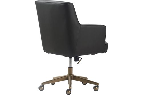 Finch - Belmont Modern Bonded Leather Home Office Chair - Bronze/Charcoal