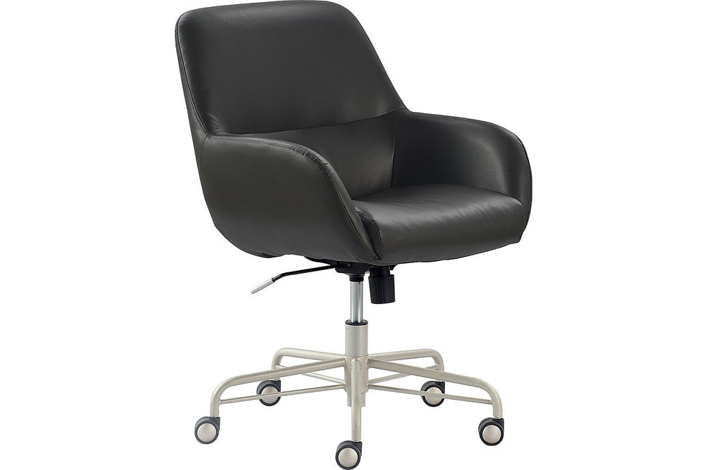 Finch - Forester Modern Bonded Leather Executive Chair - Gray/Charcoal