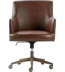 Finch - Belmont Modern Bonded Leather Home Office Chair - Bronze/Cognac Brown