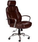 OneSpace - Commodore II Big & Tall Bonded Leather Executive Chair - Brown