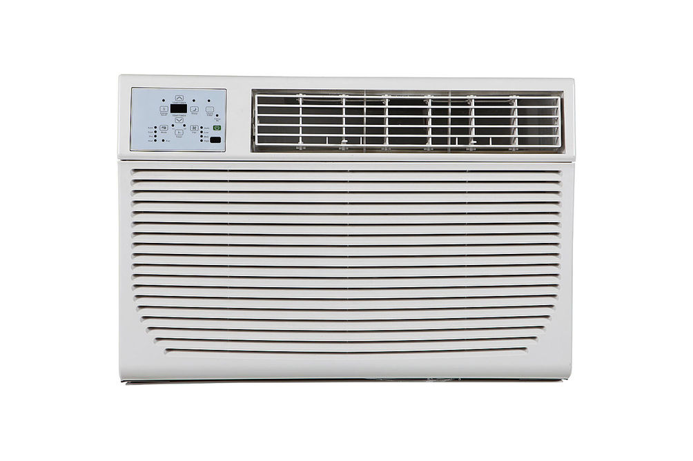 Keystone - 350 Sq. Ft. 8,000 BTU Window Air Conditioner and 3,500 BTU Heater - White