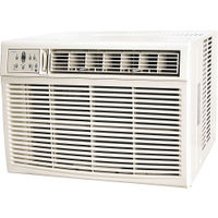 Keystone - 1500 Sq. Ft. 25,000 BTU Window Air Conditioner and 16,000 BTU Heater - White