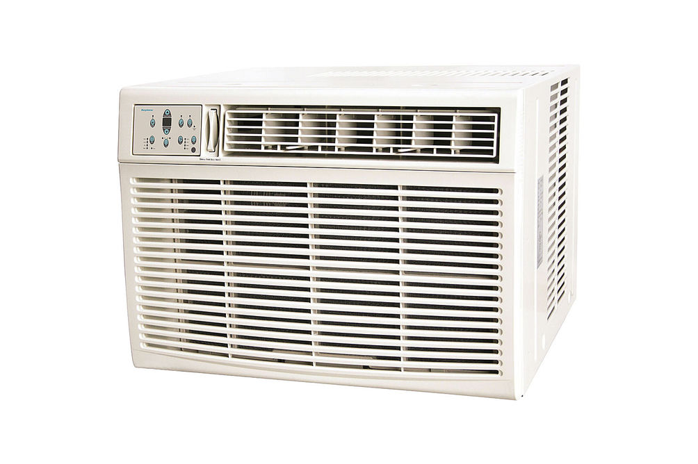 Keystone - 1500 Sq. Ft. 25,000 BTU Window Air Conditioner and 16,000 BTU Heater - White