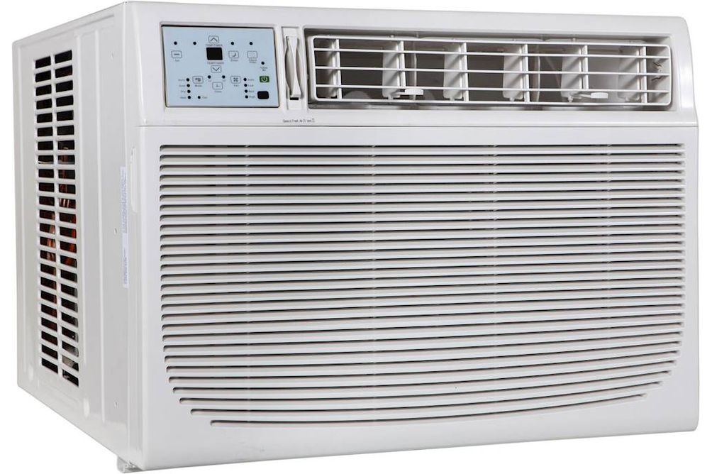 Keystone - 1000 Sq. Ft. 18,000 BTU Window/Wall Air Conditioner - White