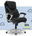 Serta - Bryce Bonded Leather Executive Office Chair - Black