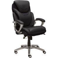 Serta - Bryce Bonded Leather Executive Office Chair - Black