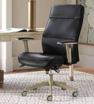 La-Z-Boy - Baylor Modern Bonded Leather Executive Chair - Black - Bonded Leather