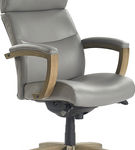La-Z-Boy - Greyson Modern Faux Leather Executive Chair - Gray