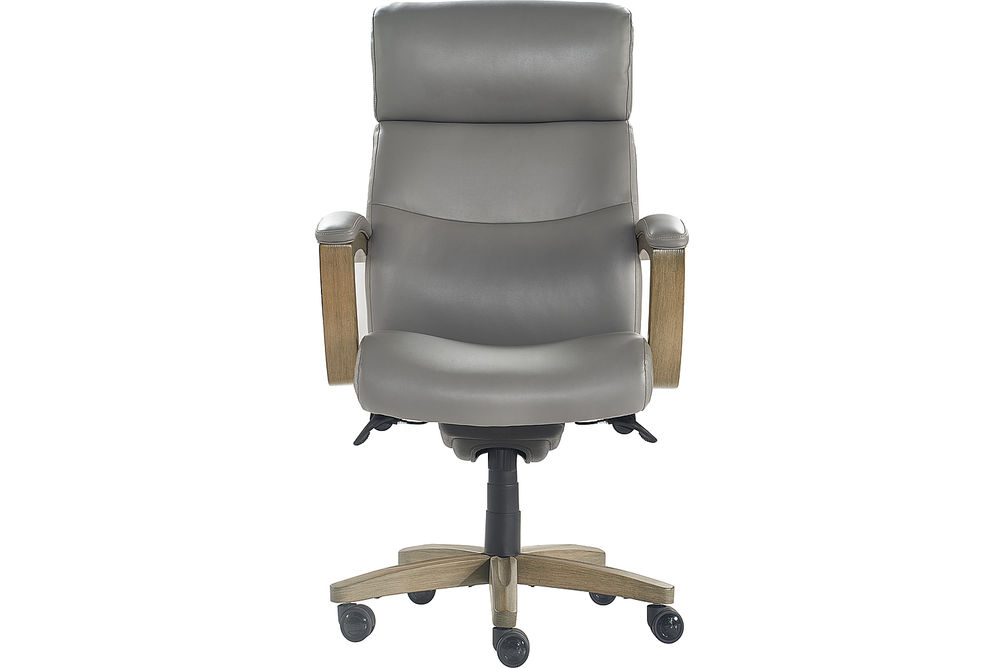 La-Z-Boy - Greyson Modern Faux Leather Executive Chair - Gray