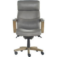 La-Z-Boy - Greyson Modern Faux Leather Executive Chair - Gray