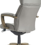 La-Z-Boy - Greyson Modern Faux Leather Executive Chair - Gray