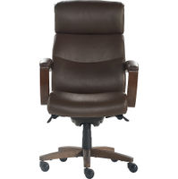 La-Z-Boy - Greyson Modern Faux Leather Executive Chair - Brown